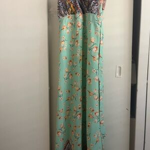 Floral Backless Maxi Dress